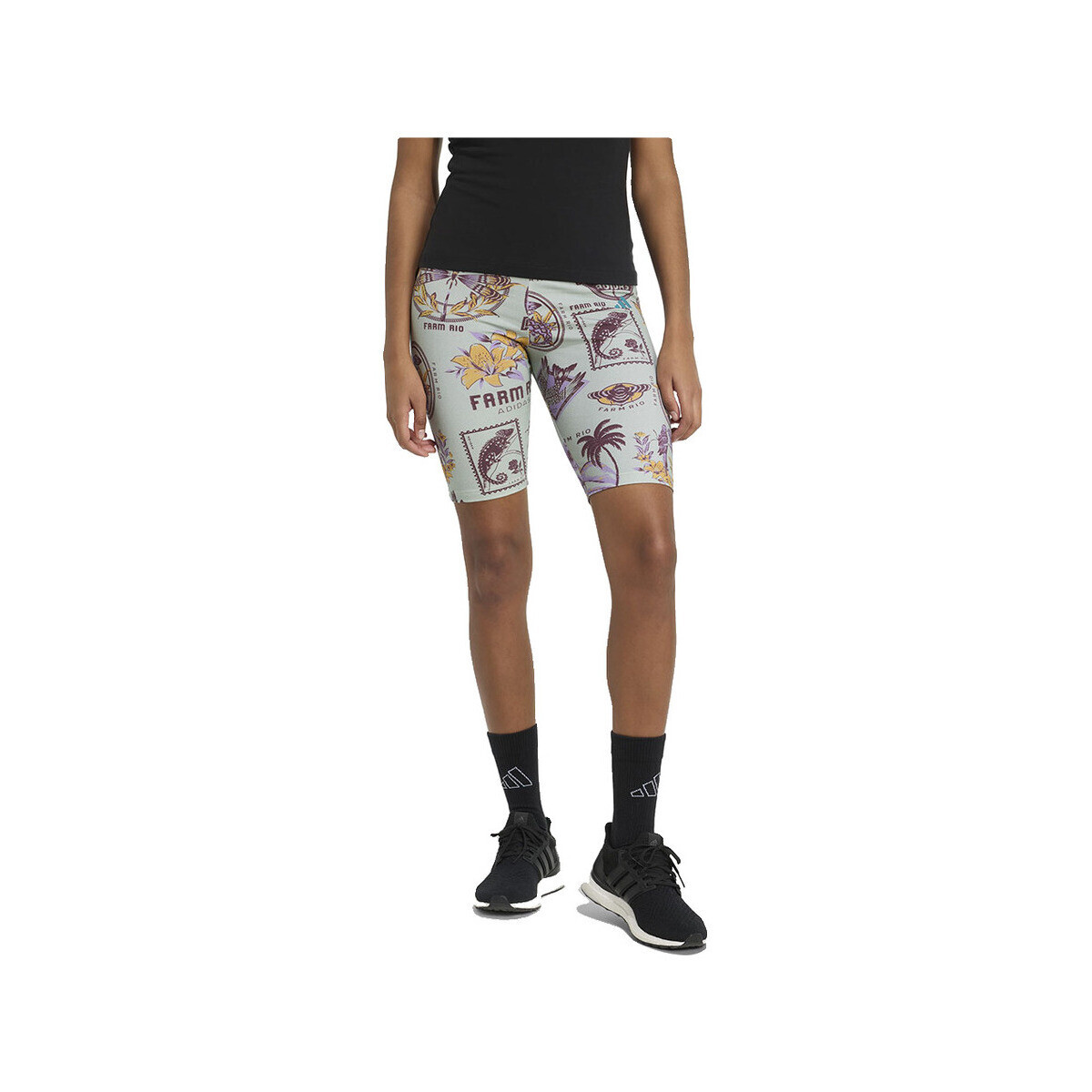 adidas Leggings X Farm Bike Short Leggings taille élastique Černá