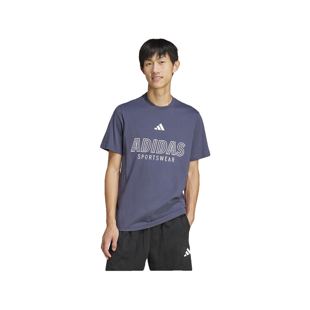 adidas  T-shirt  House of Tiro Linear Graphic confortable  Modrá