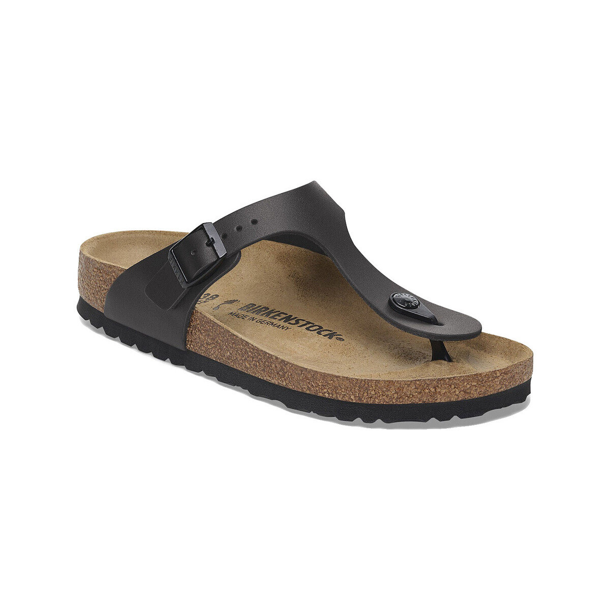 BIRKENSTOCK  Sandales  Gizeh noir en Birko-Flor®  Černá