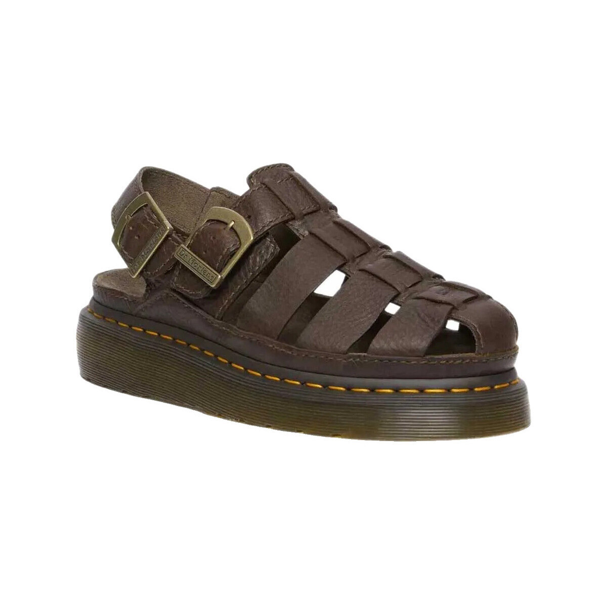 Dr. Martens  Sandales  Wrenlie cuir  Hnědá
