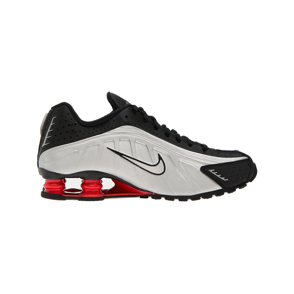 Nike  Baskets  shox r4 noir/rouge léger/argent métallique  Černá
