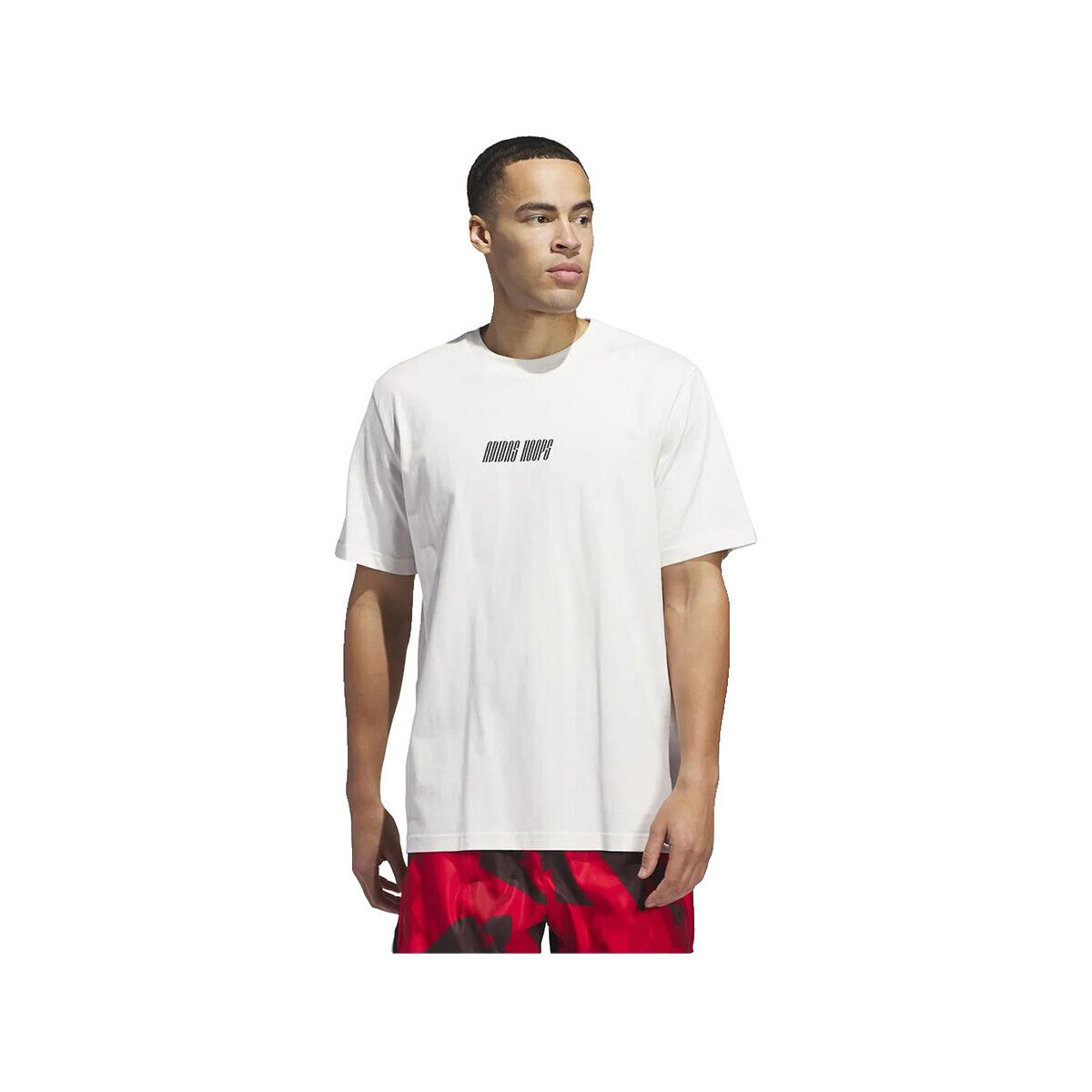 adidas  T-shirt  Hoops Graphic coton  Bílá