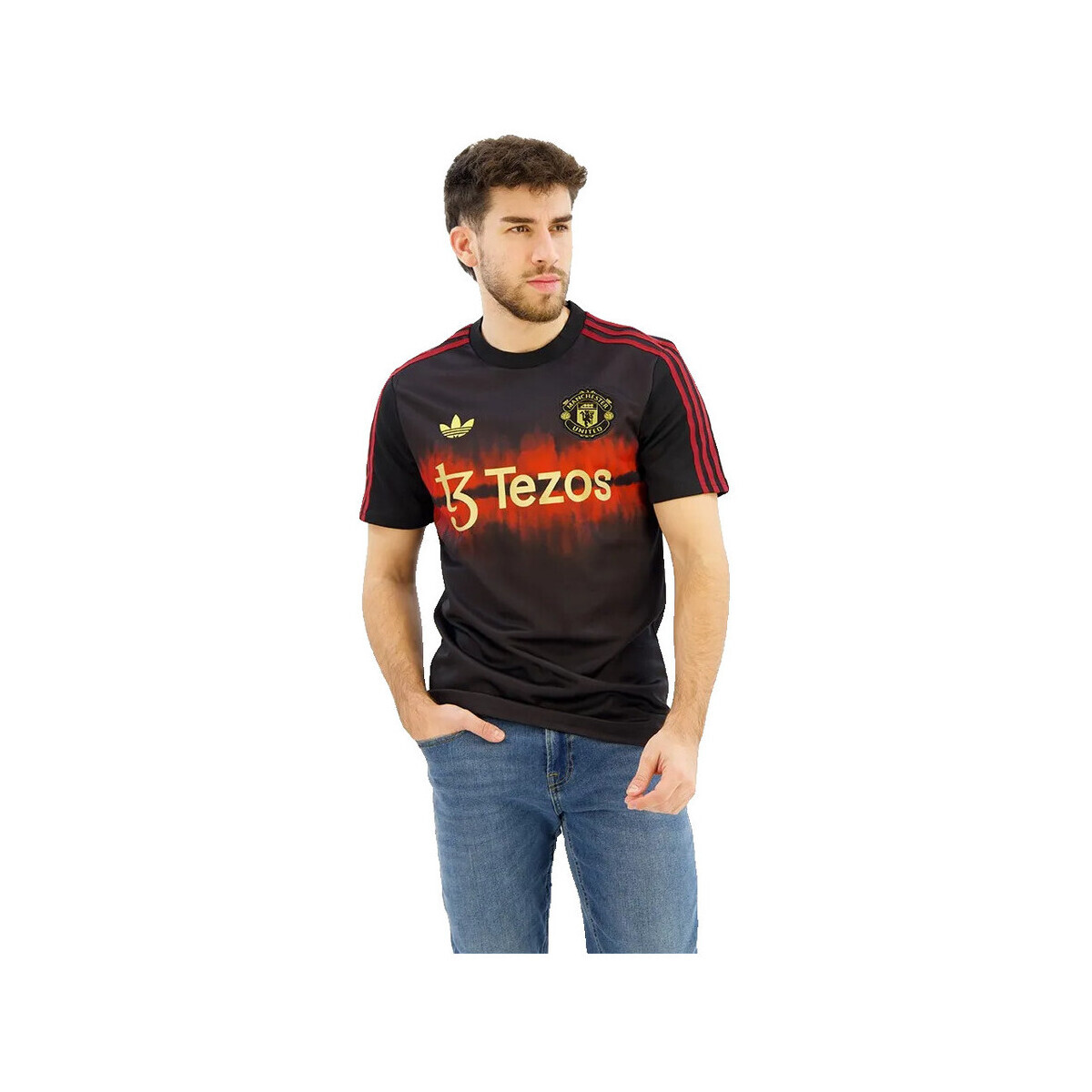 adidas  T-shirt  Manchester United Cny coton  Černá