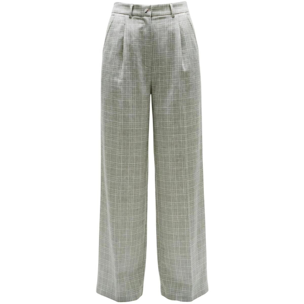 I Am  Pantaloni check 95109  Béžová