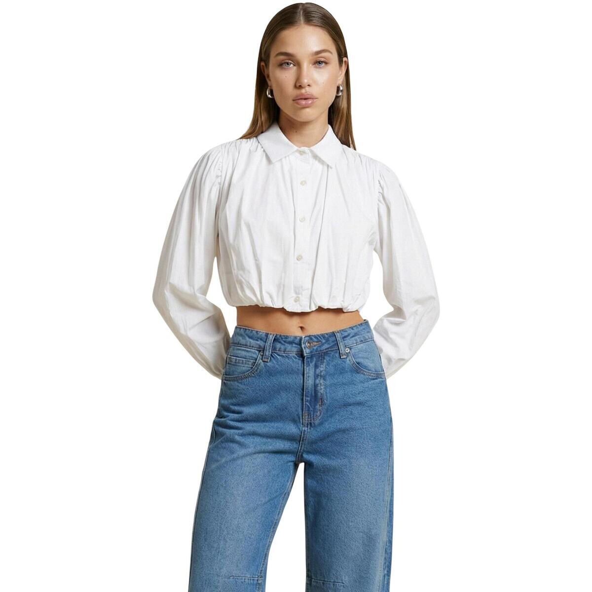 I Am  Jeans Cotone Elasticizzato 25543  Bílá