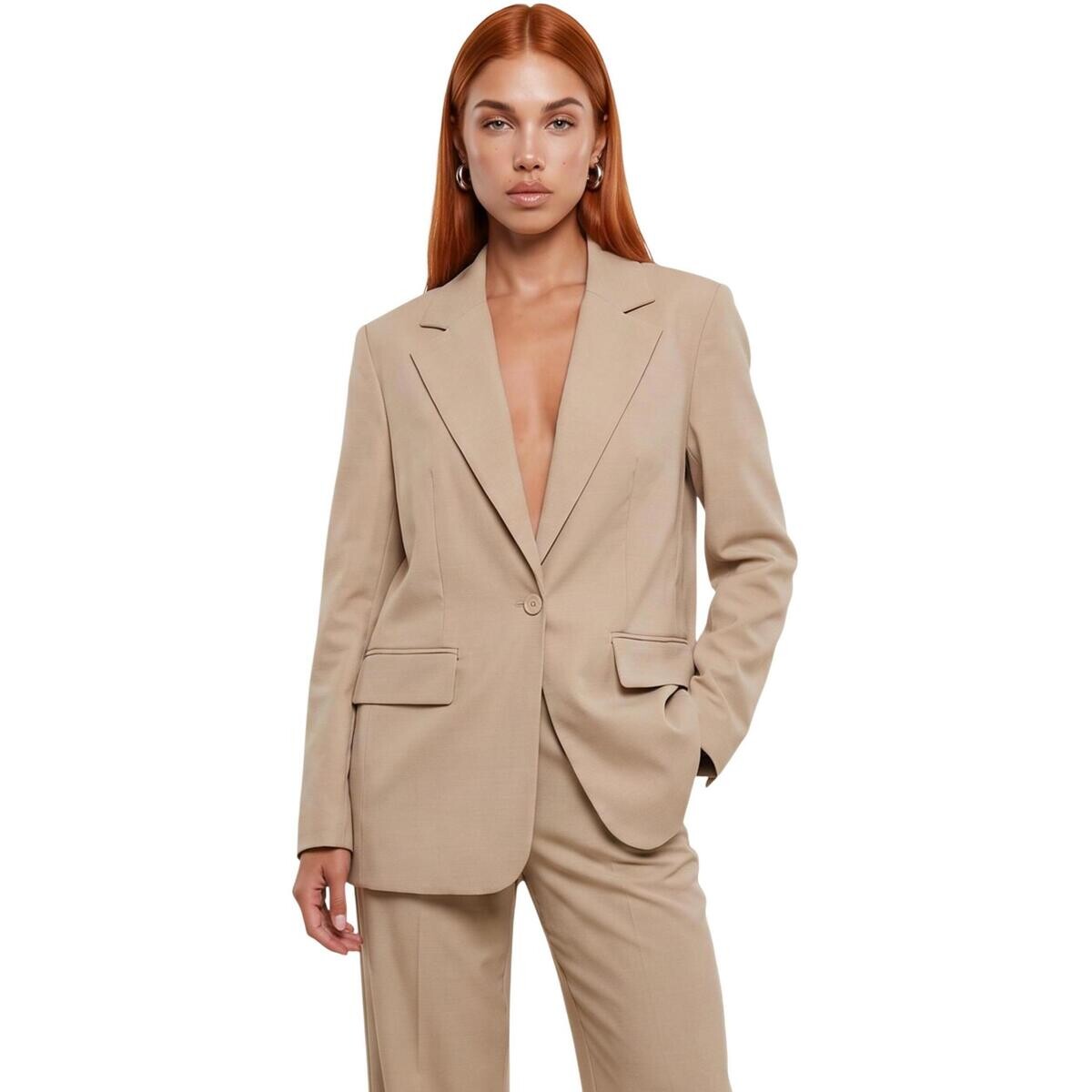 I Am  Blazer Lycra Pizzo PE26063  Béžová