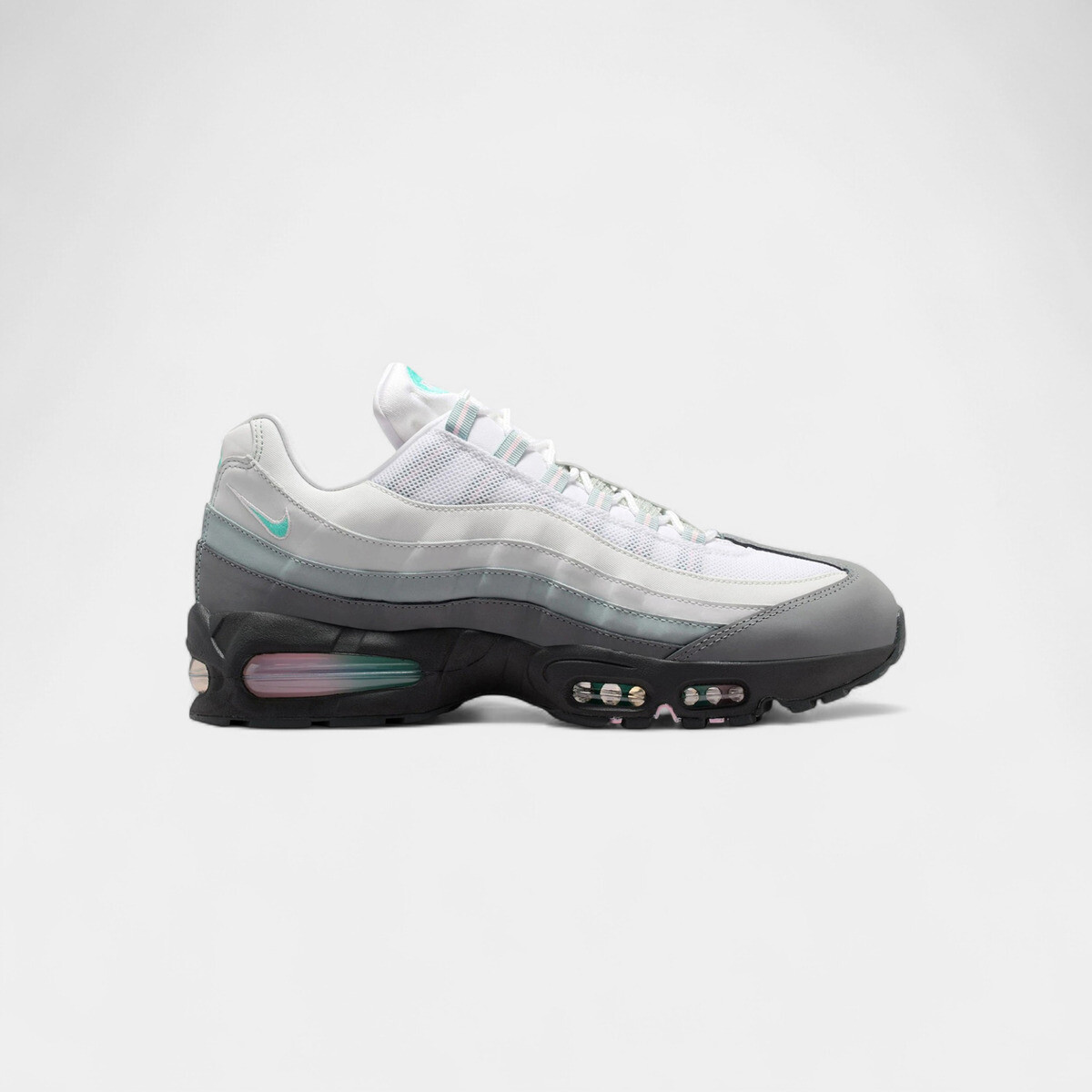 Nike  Air Max 95 Big Bubble White Hyper Turquoise Pink Foam  Růžová