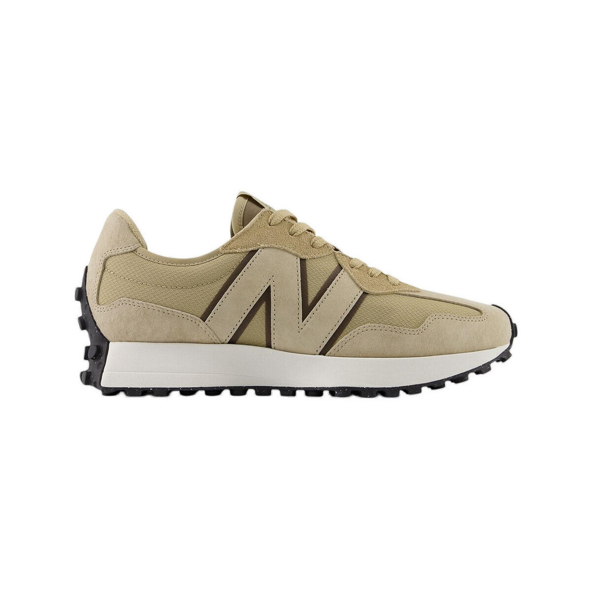 New Balance  Baskets  327 cuir et textile  Hnědá
