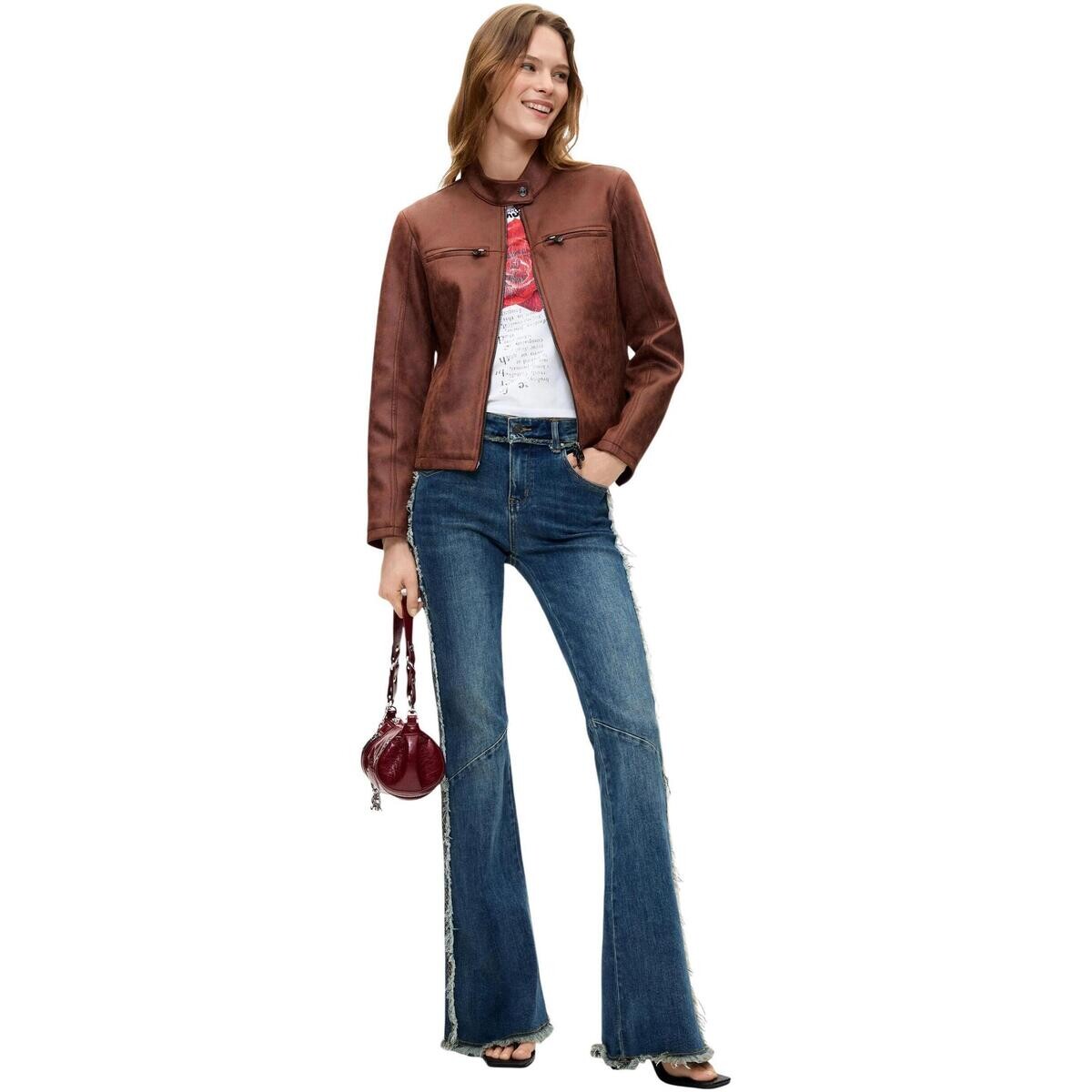 Desigual  CHAQ_BIKERCY 26WWEW09  Hnědá