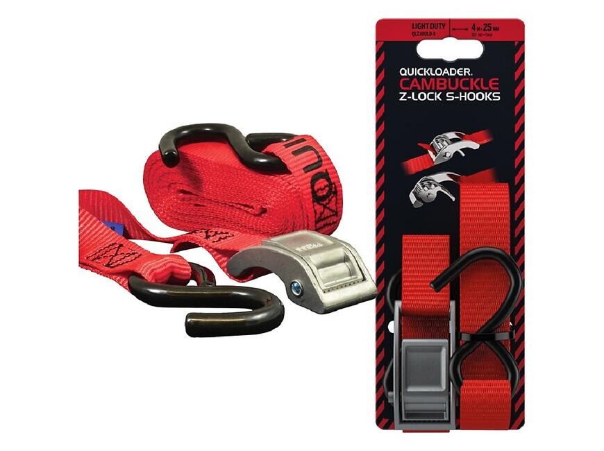 Rychloupínací popruh se sponou Quickloader Z-lock 400 kg, 4 m x 25 mm