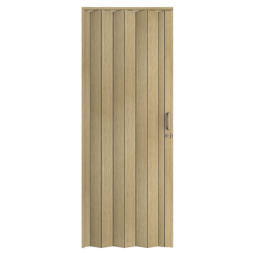 Shrnovací dveře PVC Milano Roble Sonoma