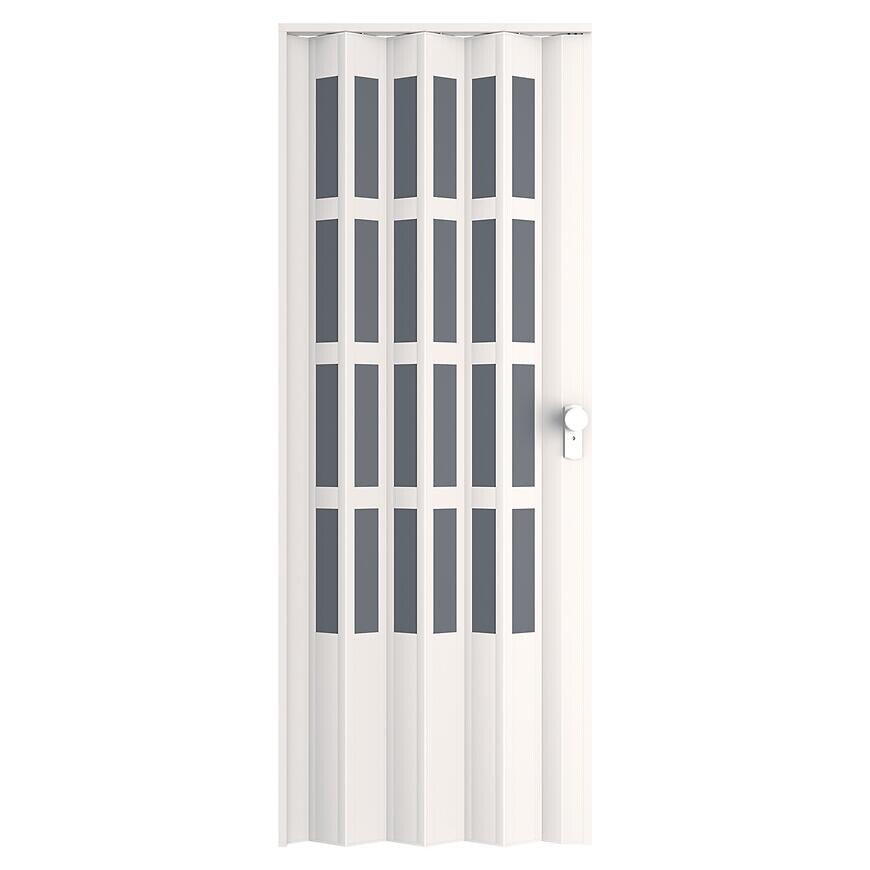 Shrnovací dveře PVC Lugano Off-White