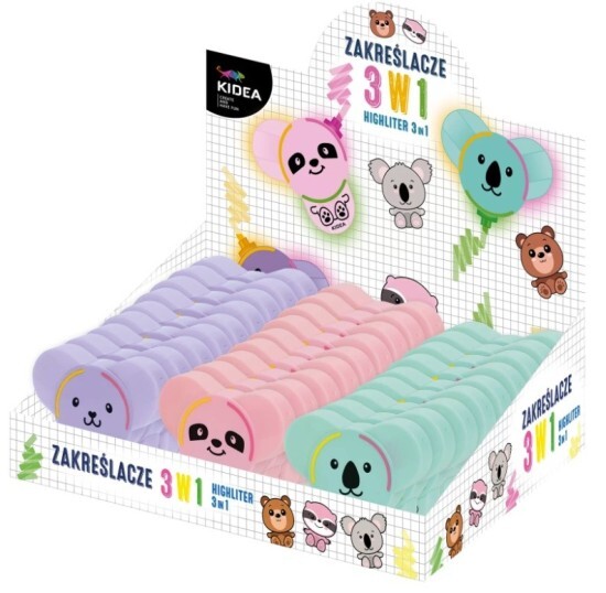 Kidea Zvýrazňovač Kidea 3 v 1 - ZF3W1KAD