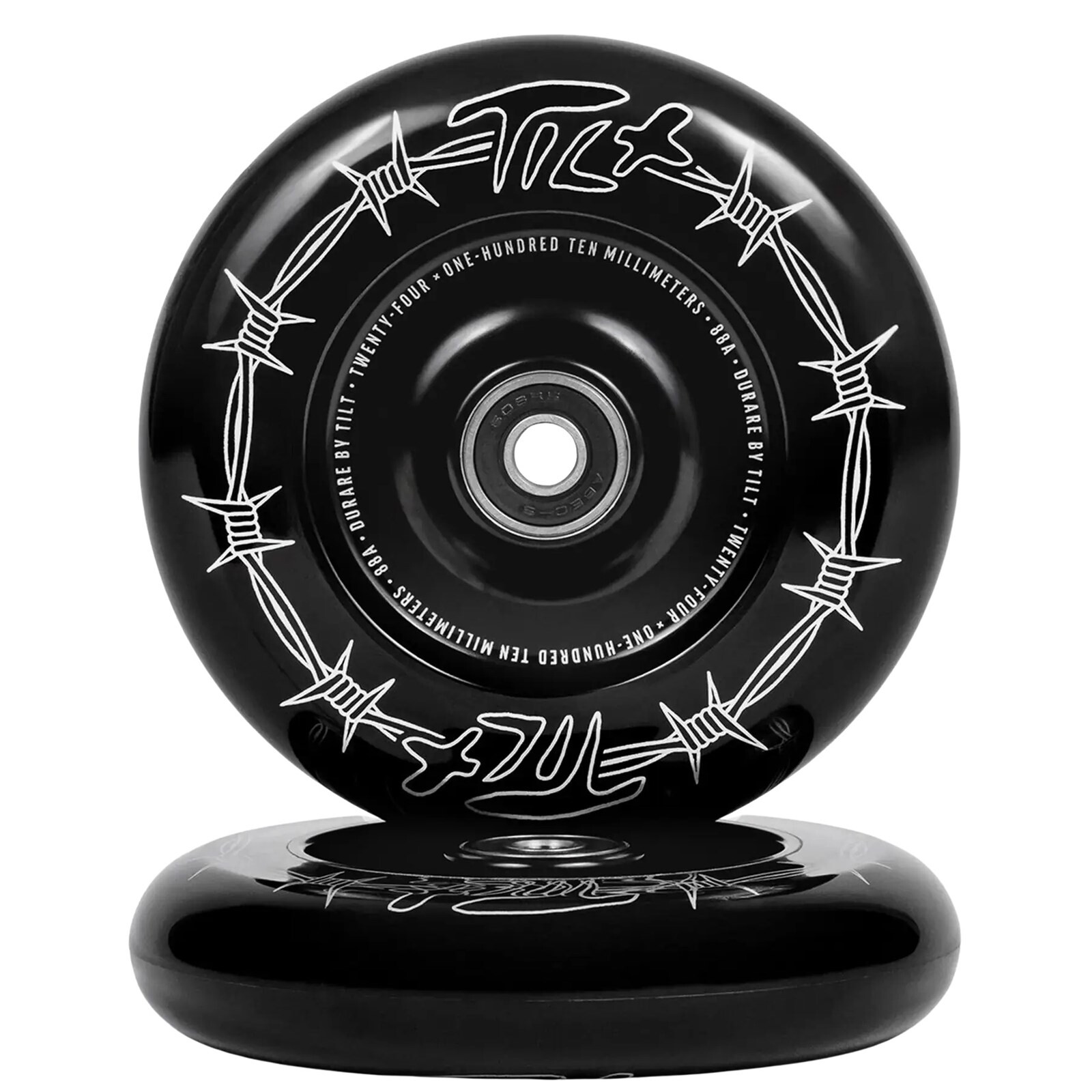 kolečka TILT - Durare Barbed Pro Scooter Wheels 2-Pack 110mm Barbed Black (BARBED BLACK) velikost: 1