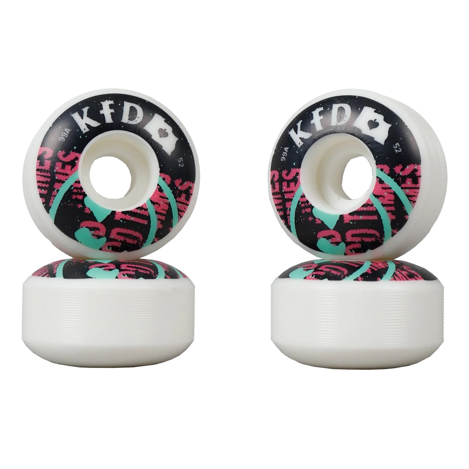 kolečka KFD - DIY Skateboard Wheels 4-Pack 52mm Teal (TEAL)