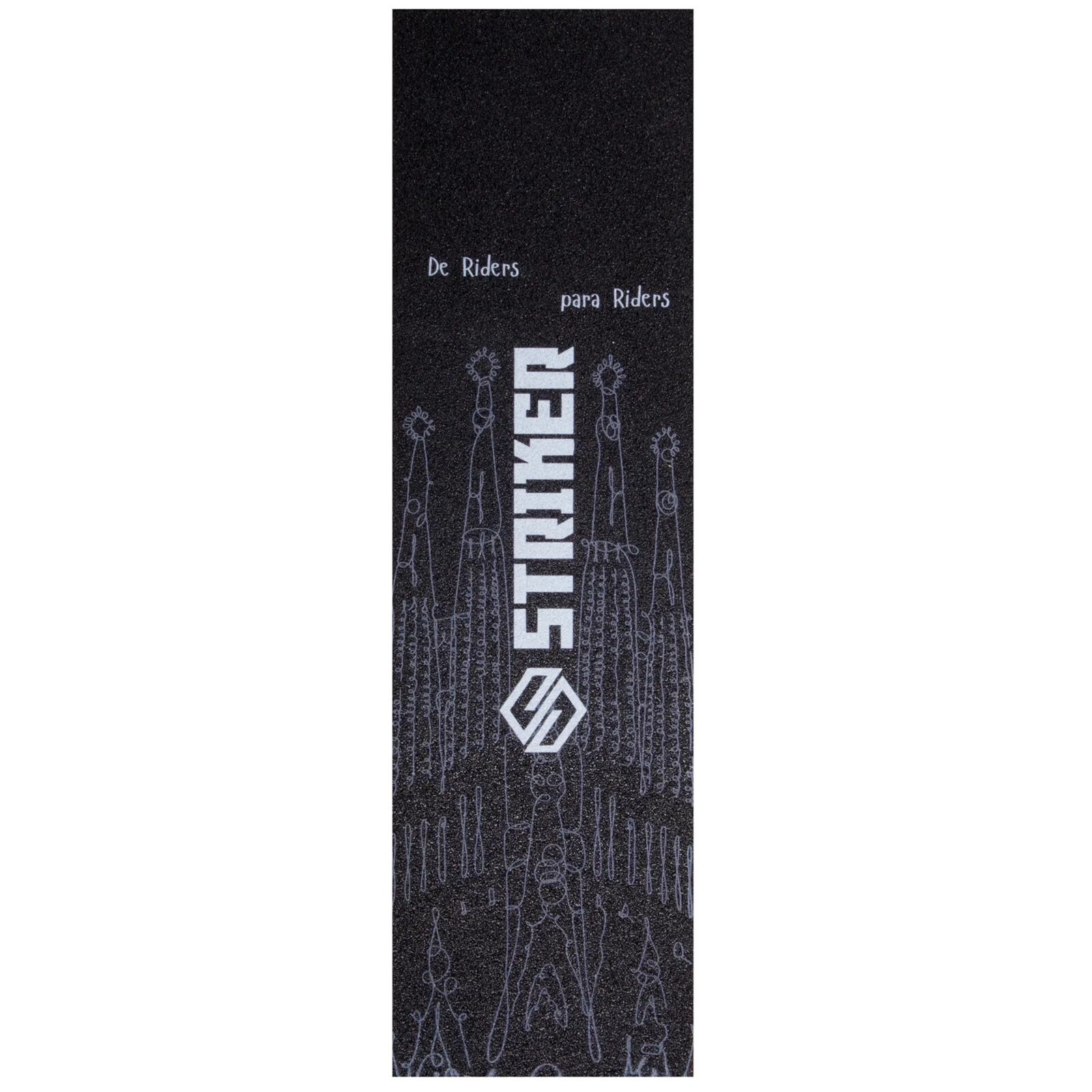 grip STRIKER - De Riders Para Riders Pro Scooter Griptape Black (BLACK)