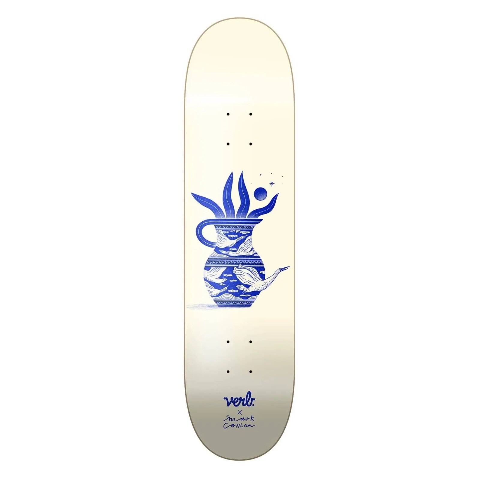 deska VERB - Vase Series Skateboard Deck 8.25 Double Cream (CREAM)