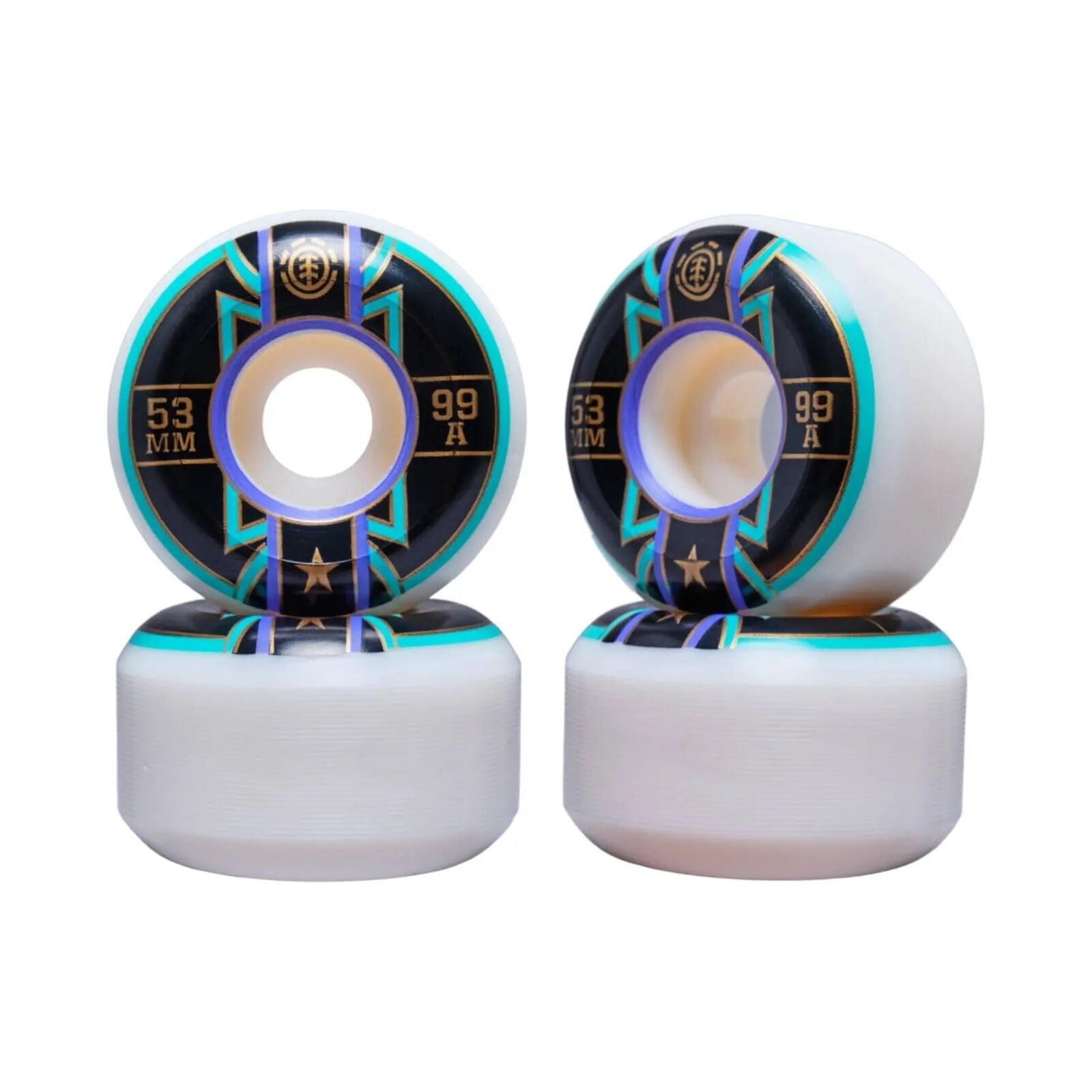 kolečka ELEMENT - Banner Year 99A Skateboard Wheels 4-Pack 53mm Black (BLACK)