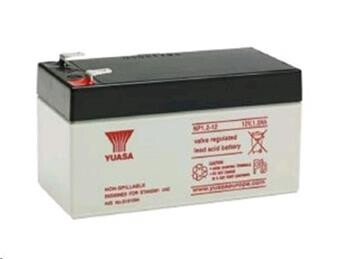 YUASA NP1,2-12 (12V; 1,2Ah; faston F1-4,7mm; životnost 5let)
