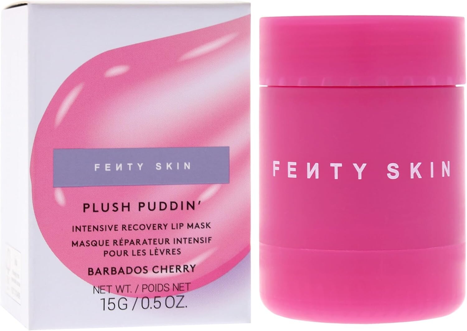 Fenty Beauty Maska na rty Plush Puddin` Intensive Recovery Lip Mask Barbados Cherry 15 g