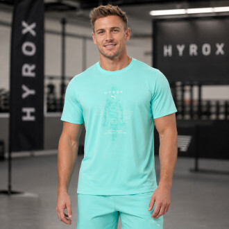 Puma  tričko PUMA HYROX CLOUDSPUN THERMOADAPT - tyrkysová 529231-20