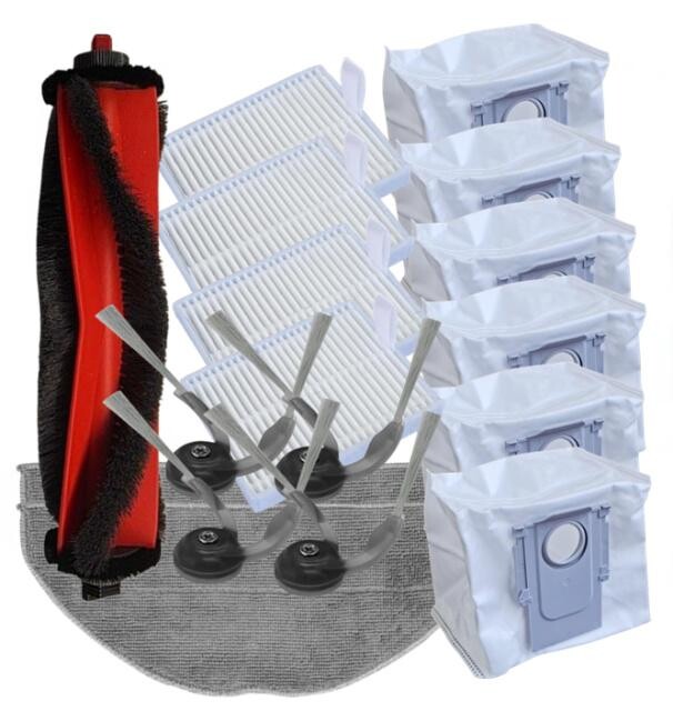 17ks HEPA filtry, kartáče, mopy, sáčky pro ROBOROCK Q7 BF, M5, L5, TF Plus sada
