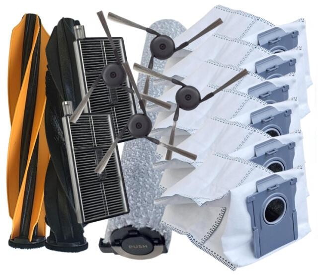 14ks HEPA filtry, kartáče, mop roller, sáčky pro DREAME Aqua10 Ultra Roller