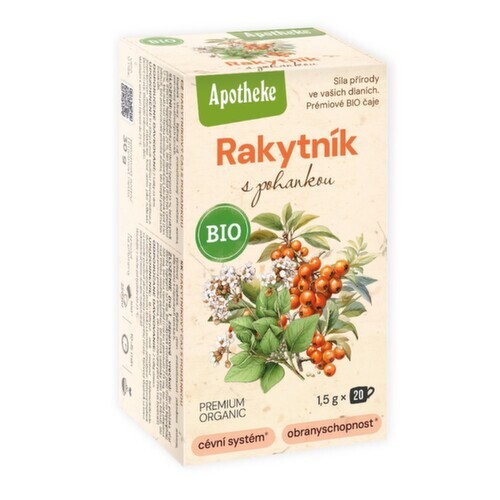 Apotheke BIO Rakytník s pohankou čaj 20x1.5g
