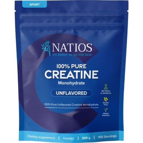 NATIOS Creatine Monohydrate Unflavored 500g