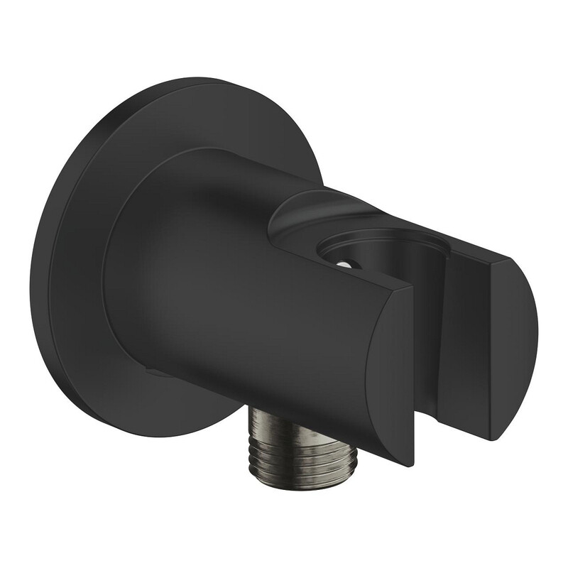 Držák sprchy s vývodem Grohe Tempesta matte black 286282431
