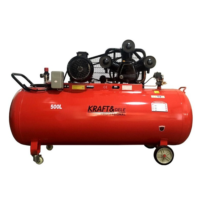 Kraft&Dele olejový kompresor třípístový 500l 400V KD1413