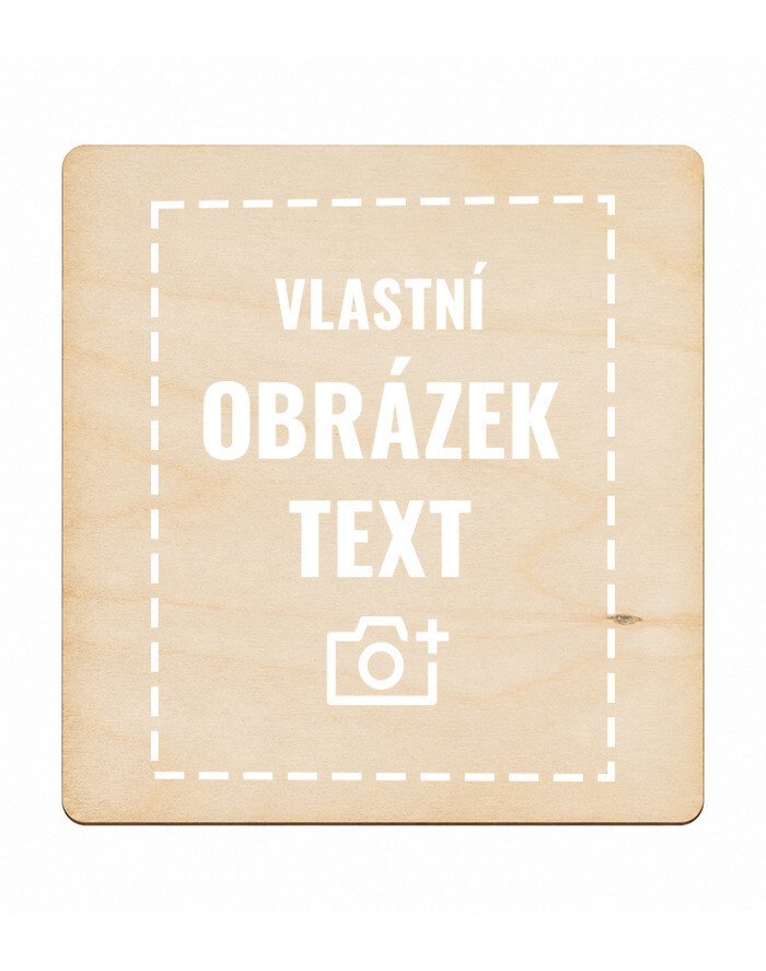 Čtvercový podtácek s vlastním gravírováním