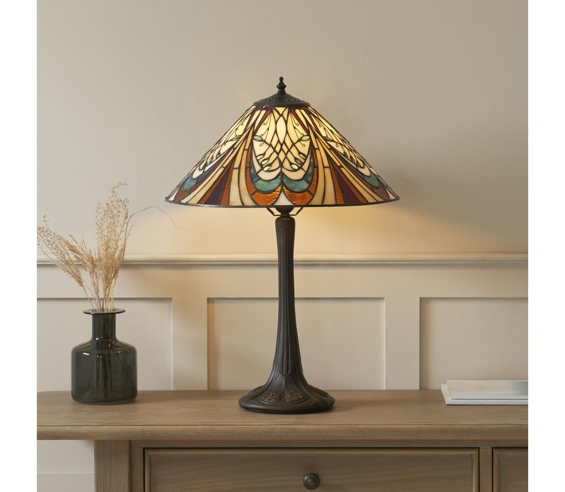 Endon 112185 - Stolní lampa Tiffany HECTOR 1xE27/10W/230V pr. 40 cm 112185