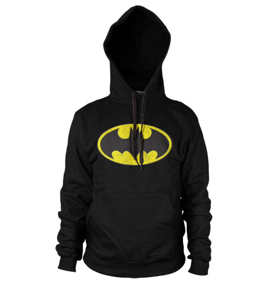 mikina s kapucí pánské Batman - Distressed Logo - HYBRIS - WB-3-BAT004-H23-8-BK L
