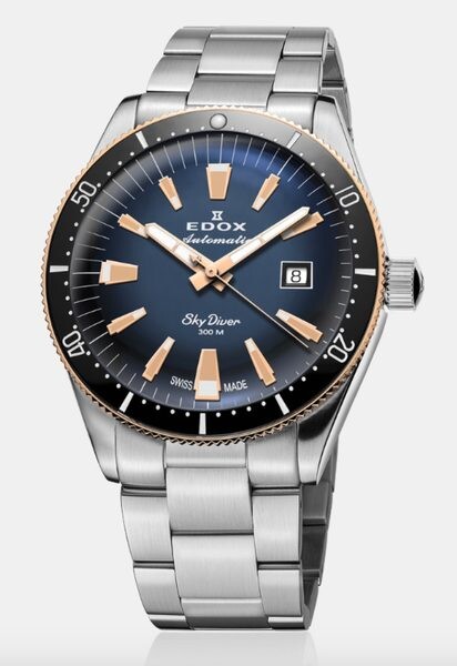 EDOX Skydiver Date Automatic 80126-357RNM-BUIDR Limited Edition