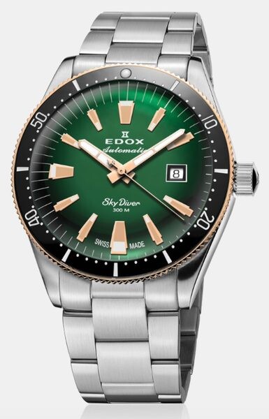 EDOX Skydiver Date Automatic 80126-357RNM-VIR Limited Edition