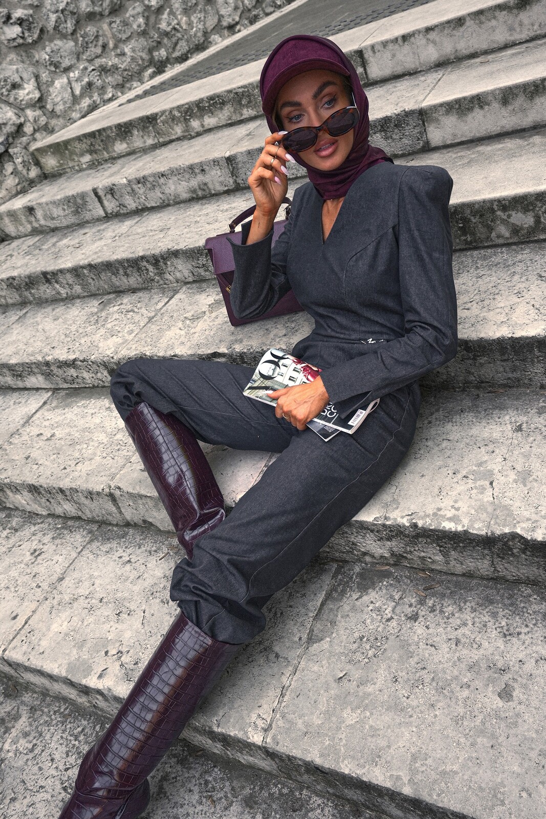 Jumpsuit s rovnými kalhotami