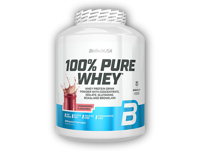 BioTech USA 100% Pure Whey 2000g Varianta: jahoda