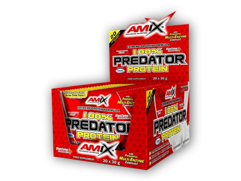 Amix 10x 100% Predator Protein 30g - AKCE Varianta: banana
