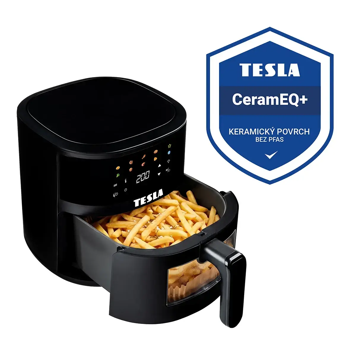 TESLA AirCook Q45 Pro - multifunkční digitální horkovzdušná fritéza