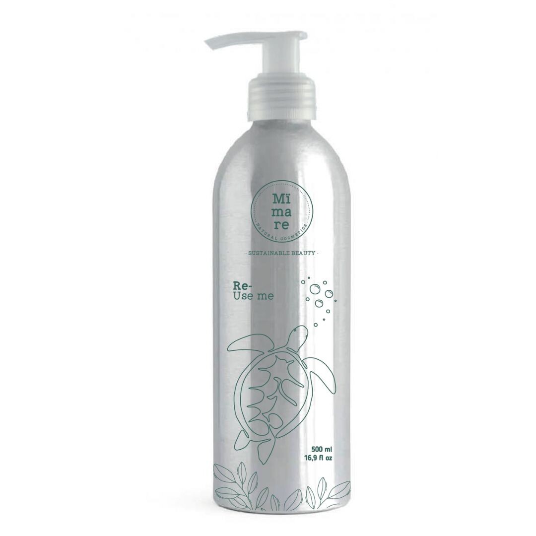Mimare Aluminium Bottle - hliníková láhev s pumpou, 500 ml