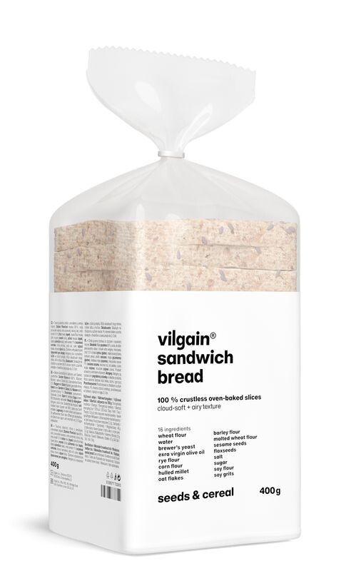 Vilgain Bílý tousťák se semínky a cereáliemi – 400 g