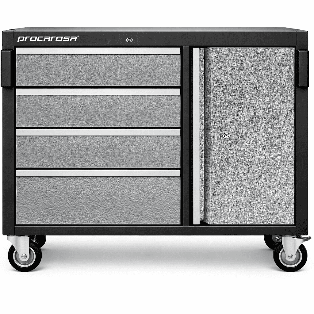 Procarosa® Dílenský box, vozík pojizdný Procarosa PROFI TGC-1341W Barva: Šedá