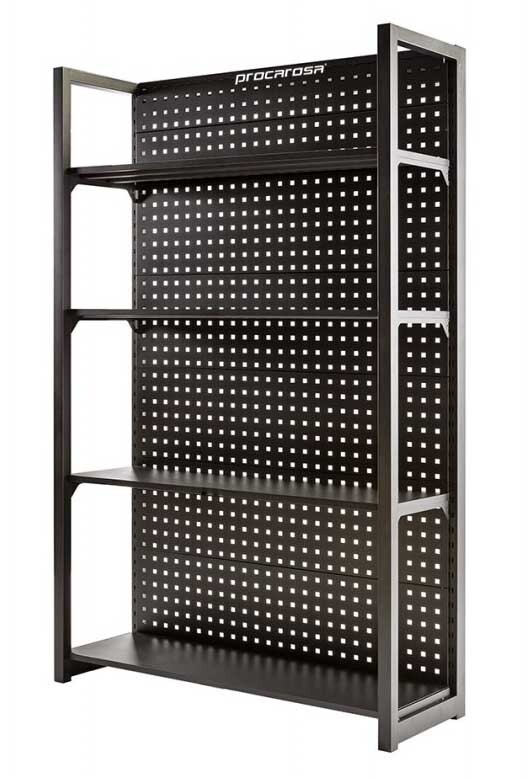 Procarosa® Regál se zadní děrovanou deskou Procarosa PROFI TJA-1200