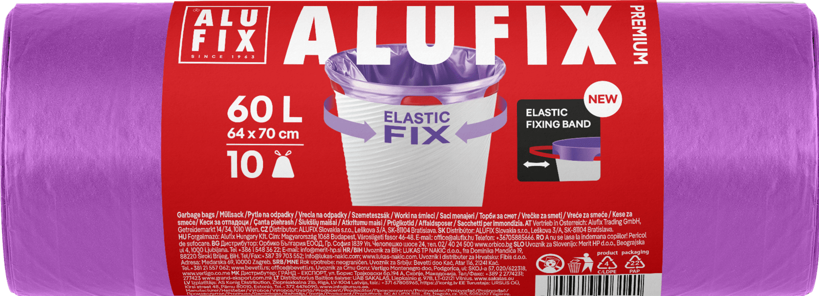 ALUFIX Elastic Fix Pytle na odpadky 10 ks