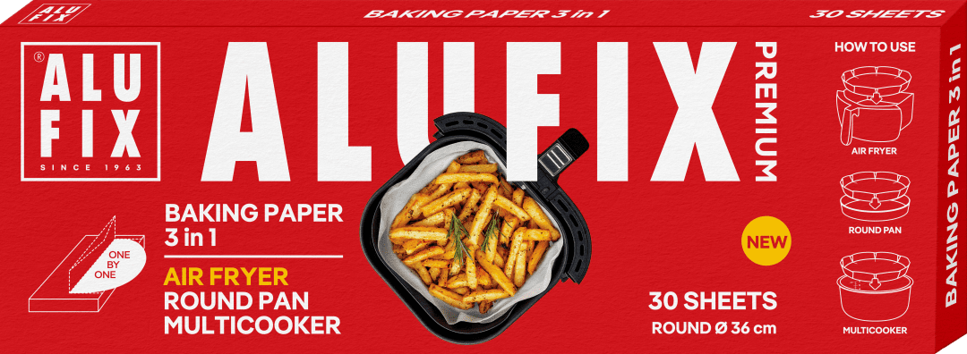 ALUFIX papír na pečení do horkovzdušné fritézy 3v1 30 ks