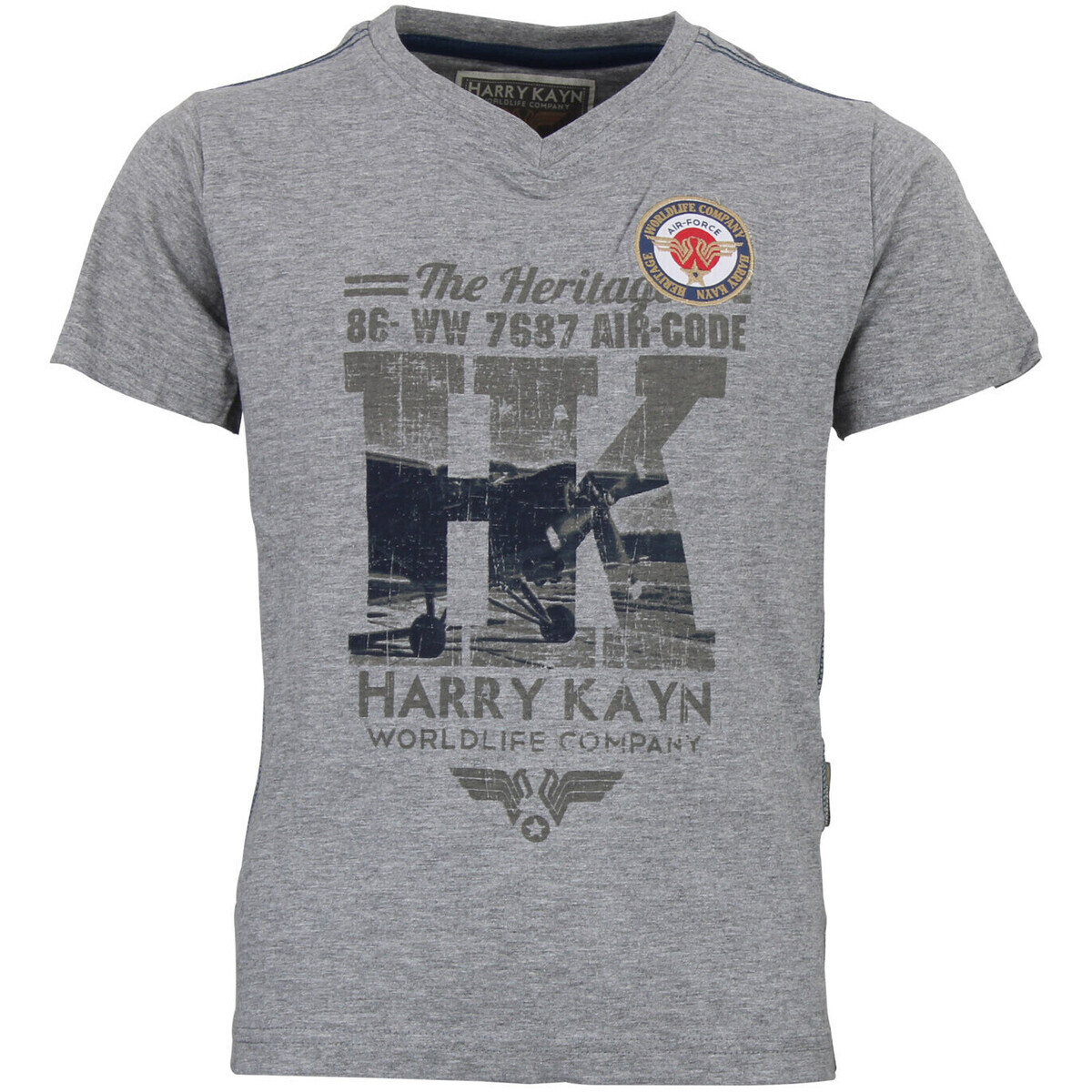 Hrk  T-shirt garcon ECEPALAN  Šedá