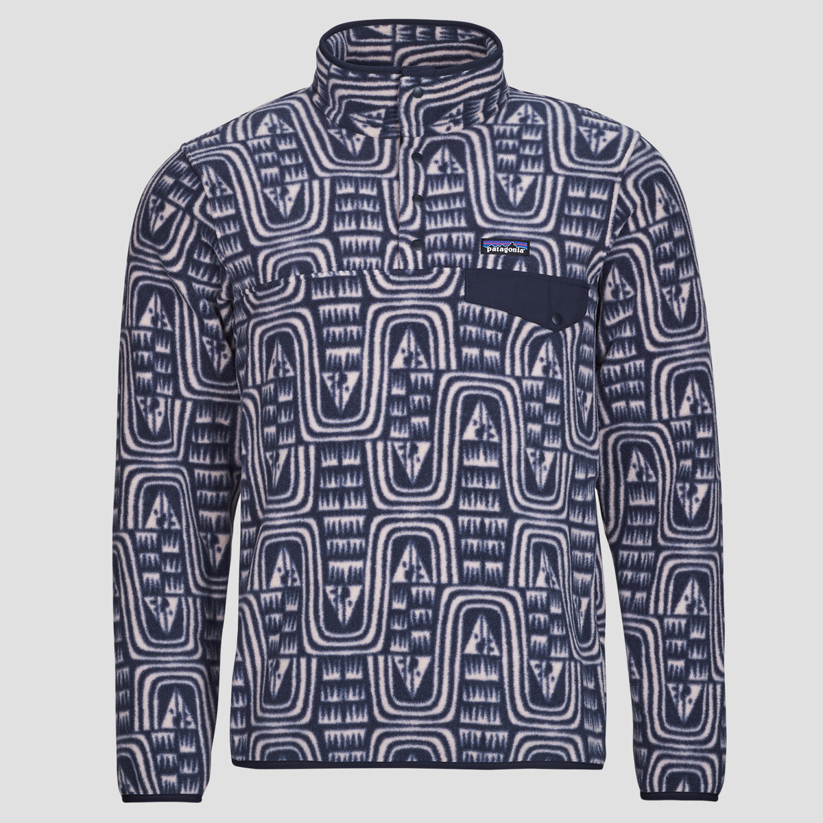 Patagonia  M's LW Synch Snap-T P/O  Tmavě modrá