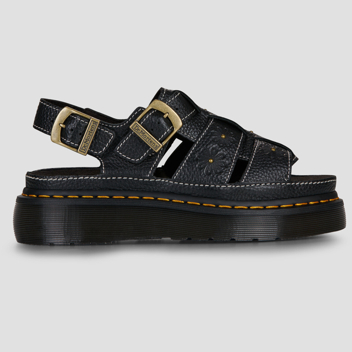 Dr. Martens  Wrenlie Sandal Black Grizzly  Černá