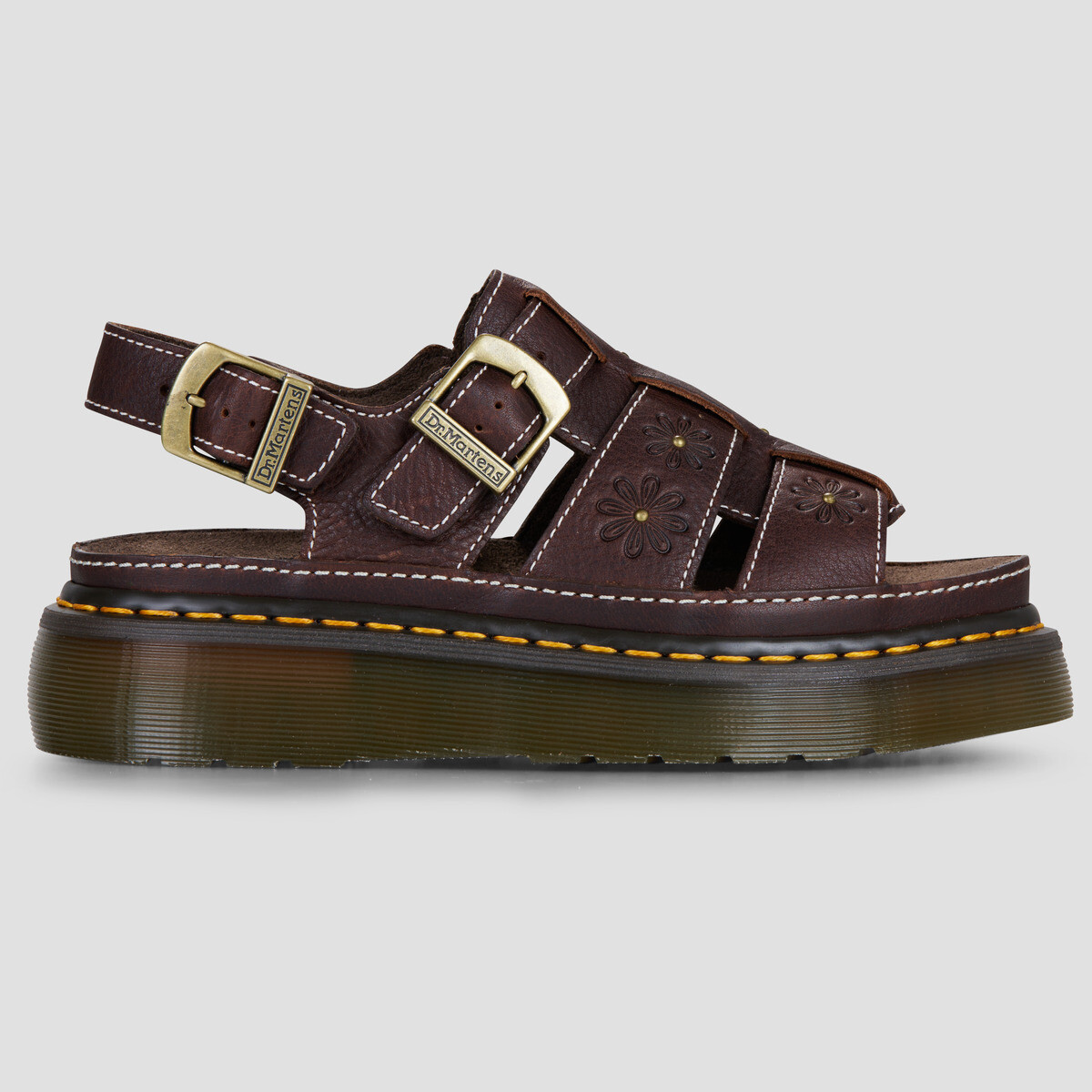Dr. Martens  Wrenlie Sandal Dark Brown Grizzly  Hnědá